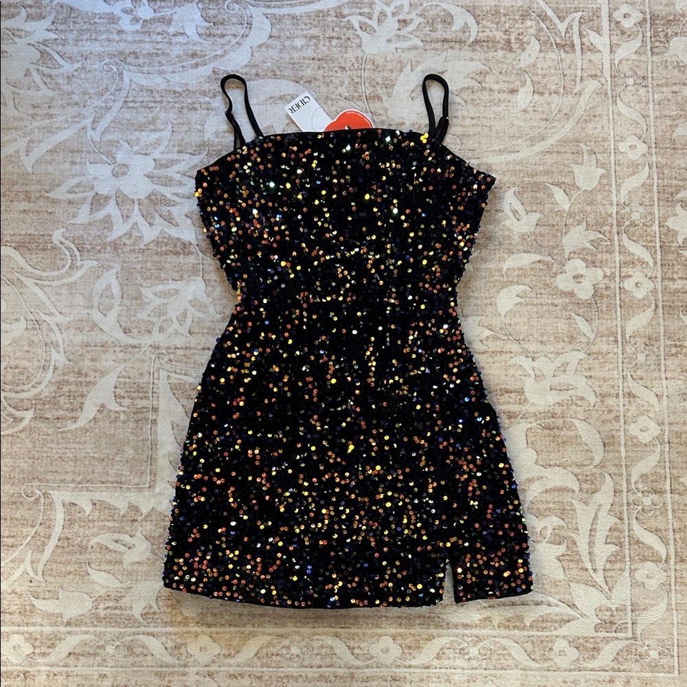 CIDER Multicolor Sequin Dress